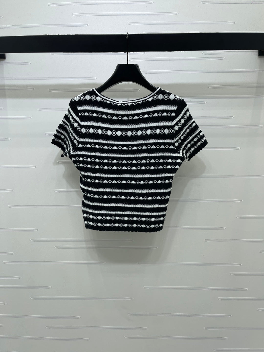 Chanel 2026 Crochet Knit Short Sleeve Cotton Polyamide 380684