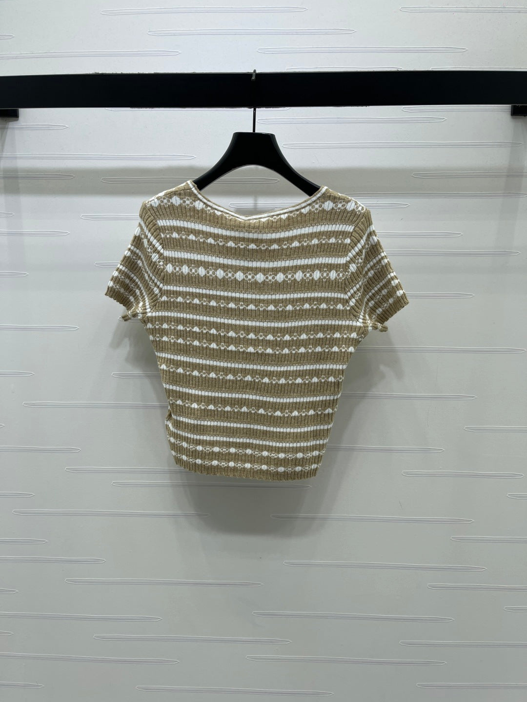 Chanel 2026 Crochet Knit Short Sleeve Cotton Polyamide 380684