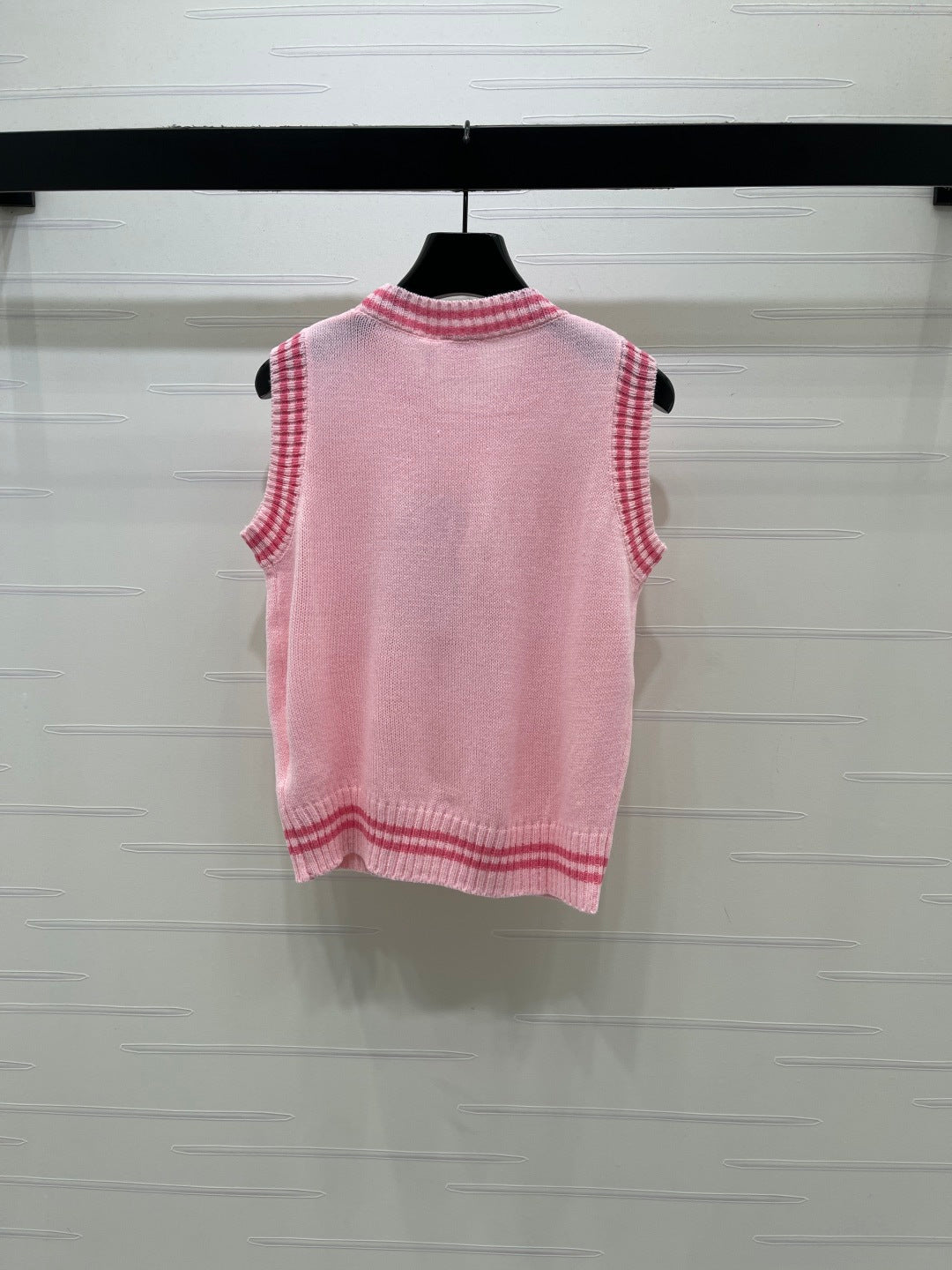 Dior 2026 Embroidered Knit Vest Cotton Wool 380824