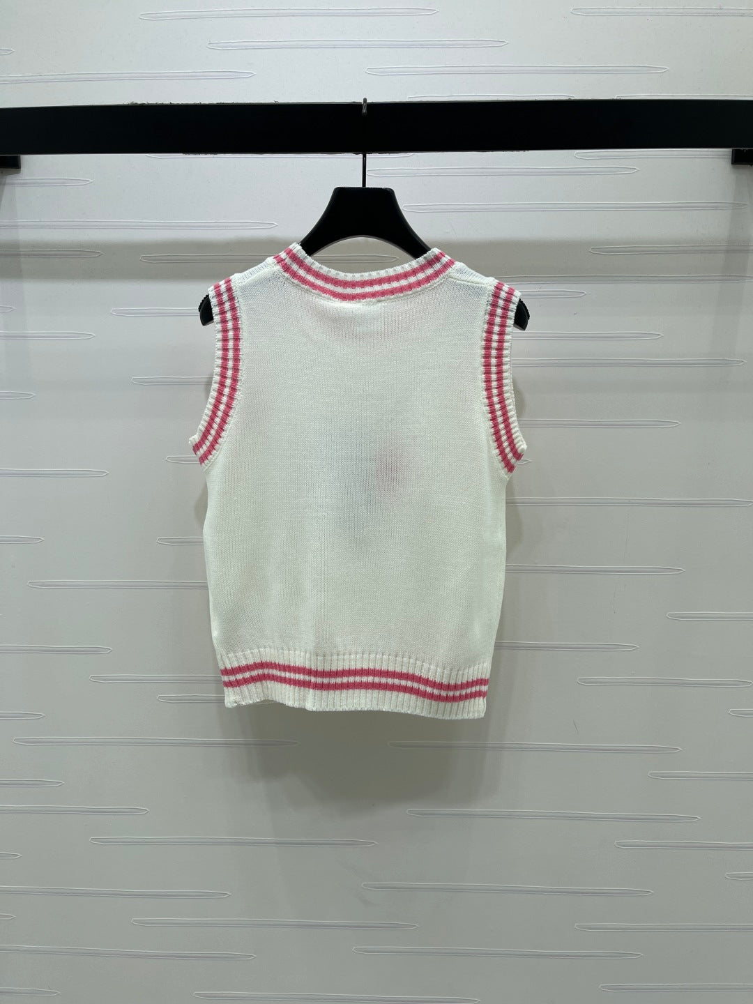 Dior 2026 Embroidered Knit Vest Cotton Wool 380824