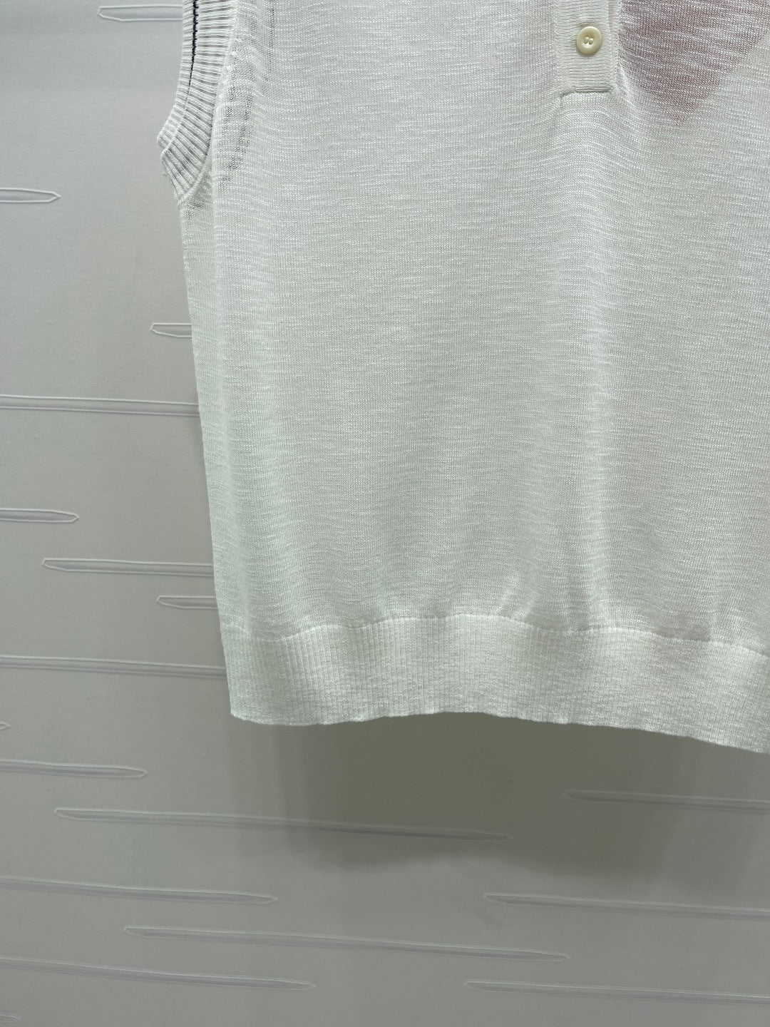 Miumiu 2026 Vest With Striped Collar Wool Cashmere 398053