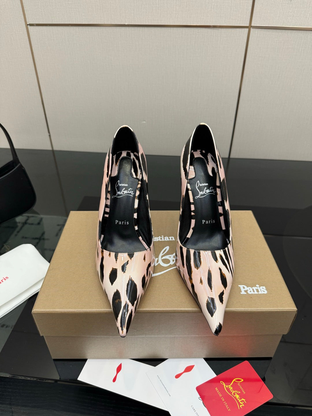 Christian Louboutin 2026 Heels Pumps 100mm Patent Leather Sheepskin 791555