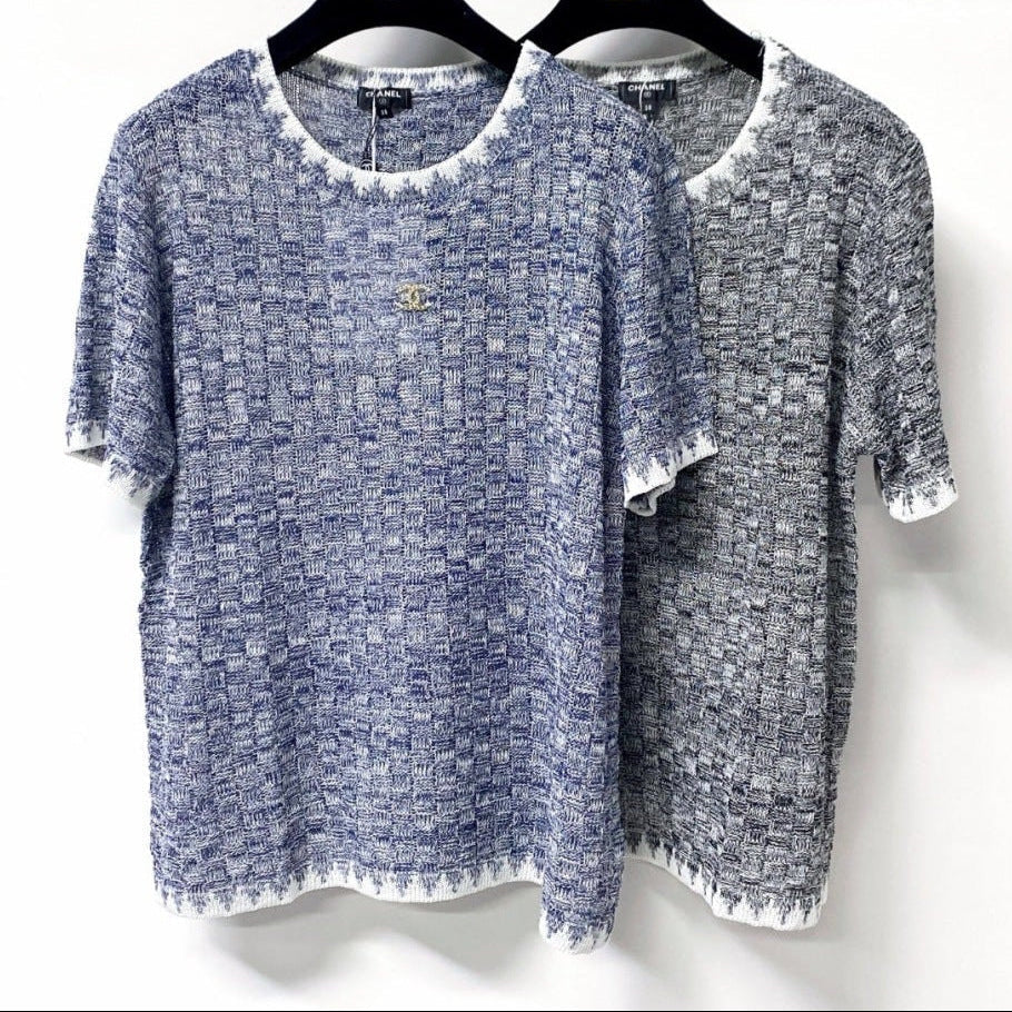 Chanel 2026 Short-Sleeved Shirt Mercerized Wool 439836