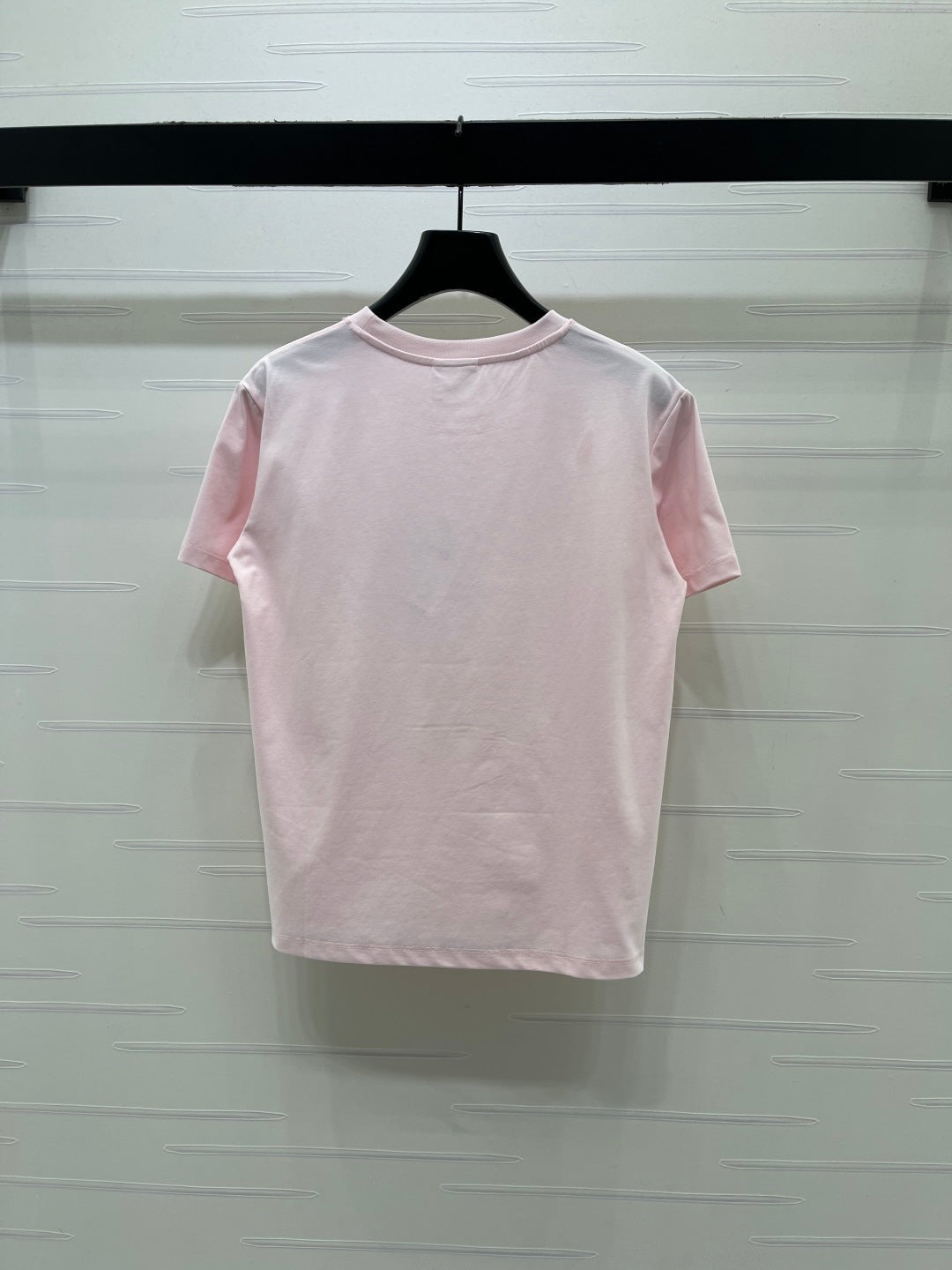 Dior 2026 Square Floral Embroidery Short-Sleeve T-Shirt Cotton 385378