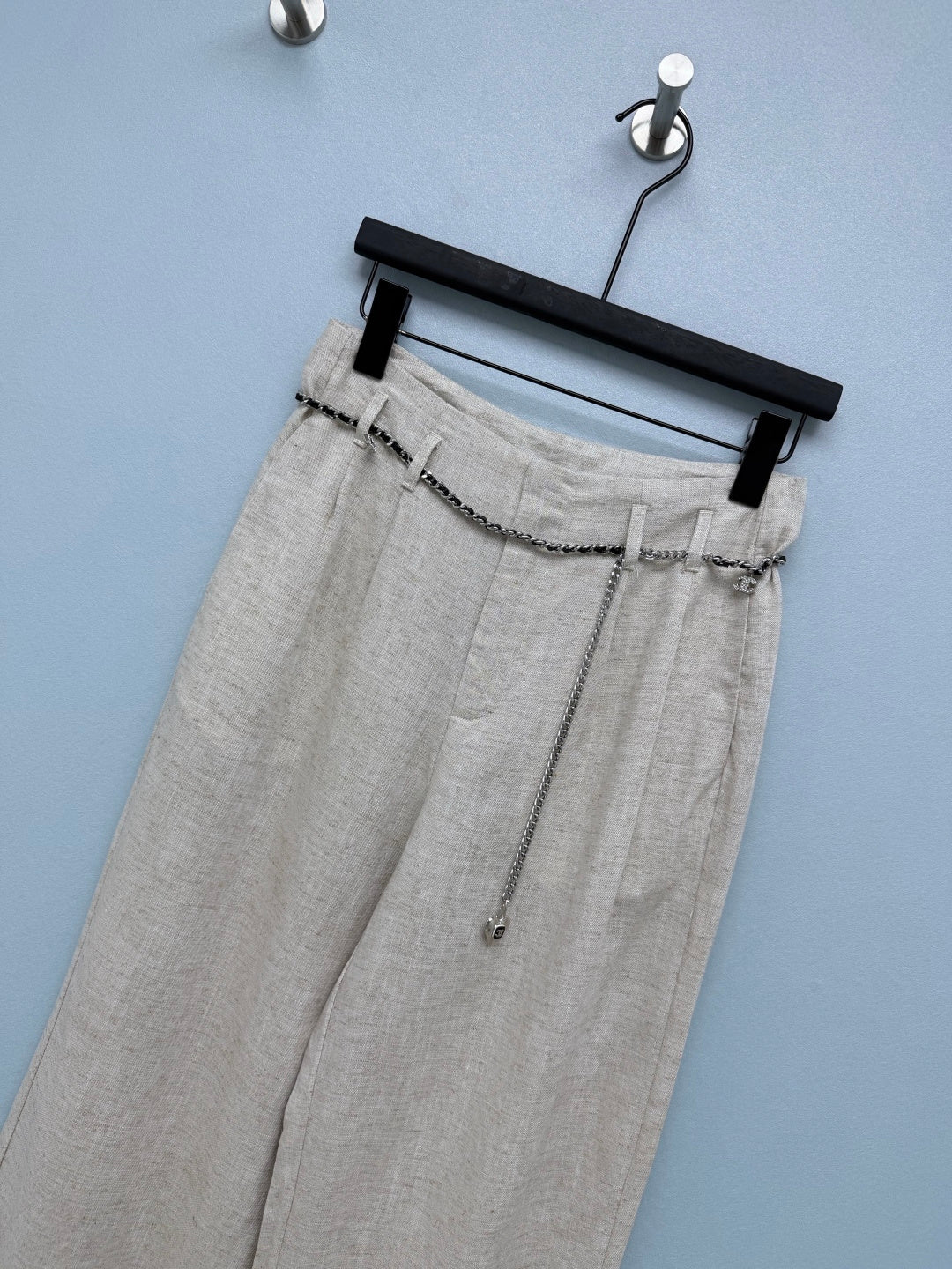 Chanel 2026 Blend Wide-Leg Trousers Linen 392376