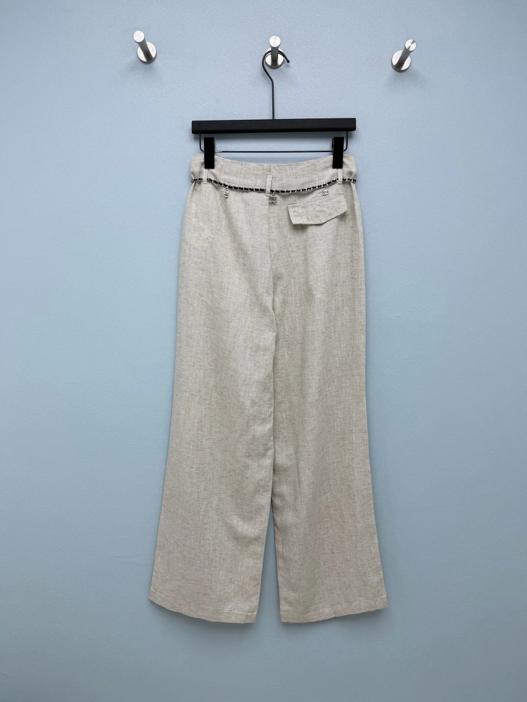 Chanel 2026 Blend Wide-Leg Trousers Linen 392376