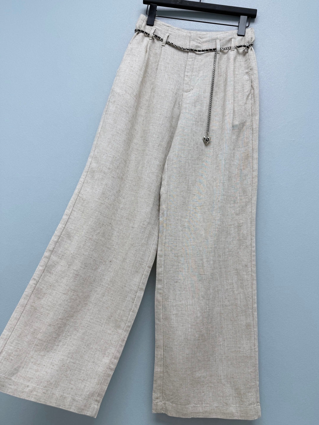 Chanel 2026 Blend Wide-Leg Trousers Linen 392376