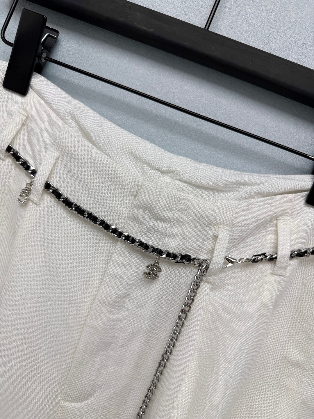 Chanel 2026 Blend Wide-Leg Trousers Linen 392376