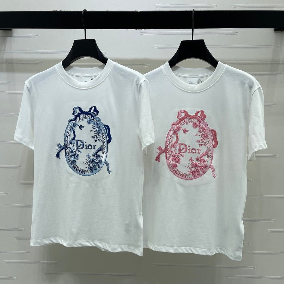 Dior 2026 Printed Short-sleeved T-shirt Cotton 392678