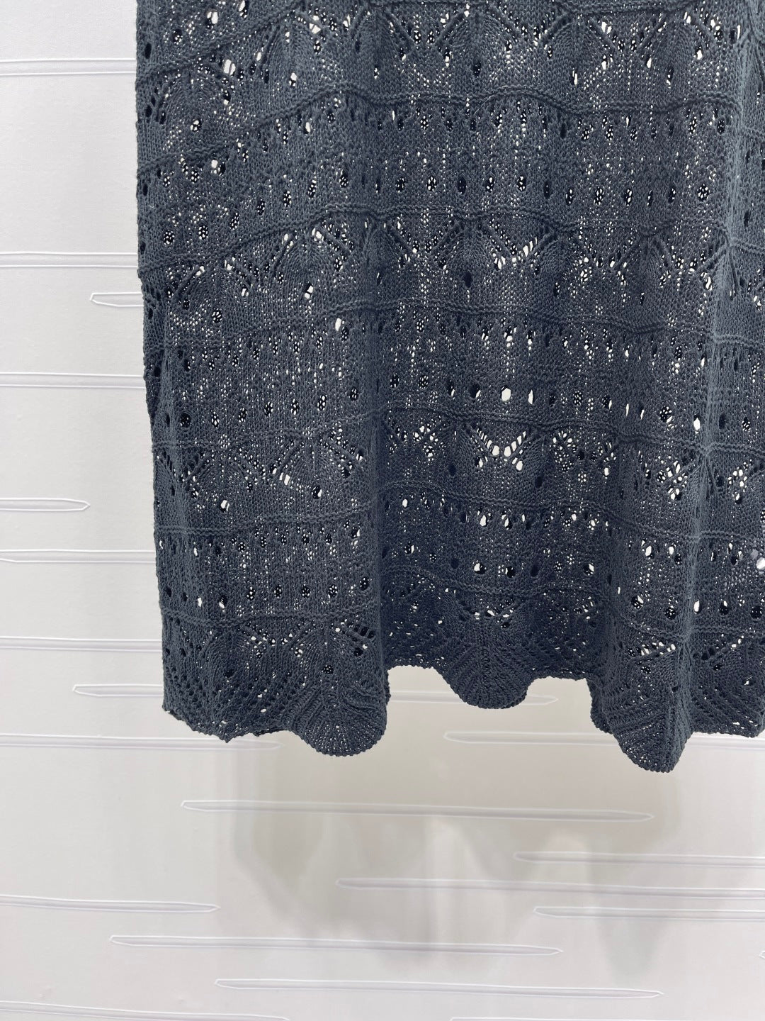 Dior 2026 Hollow-out Long Knitted Vest Dress Cotton 517619