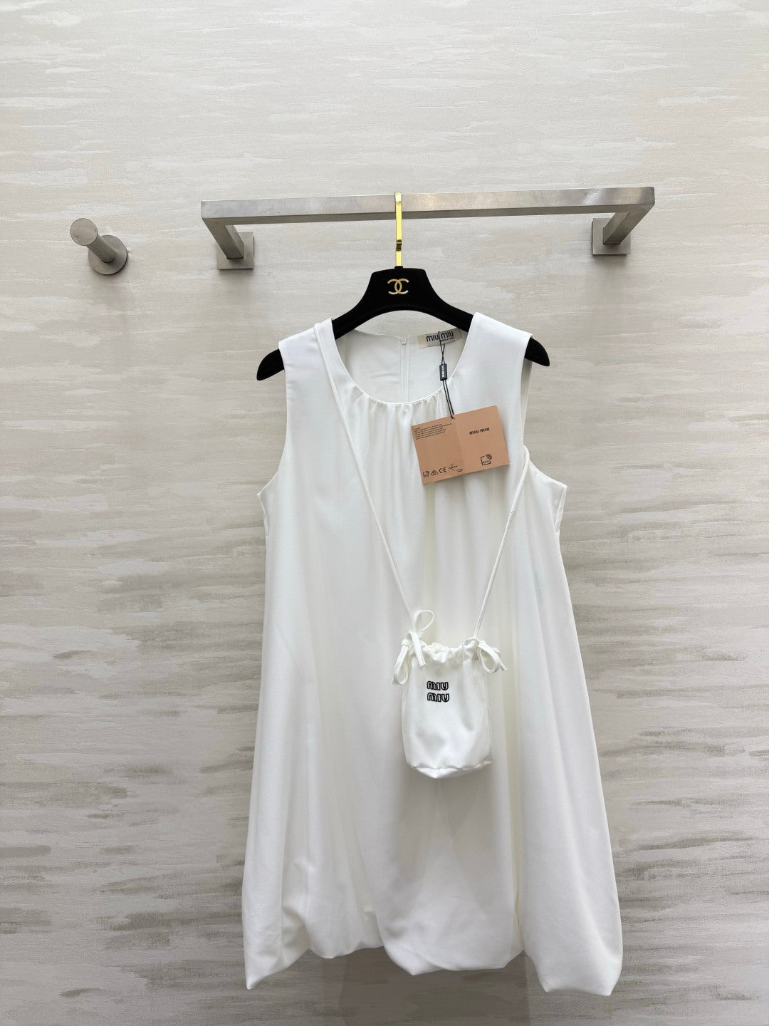 MiuMiu 2026 Sleeveless Dress Cotton 398804
