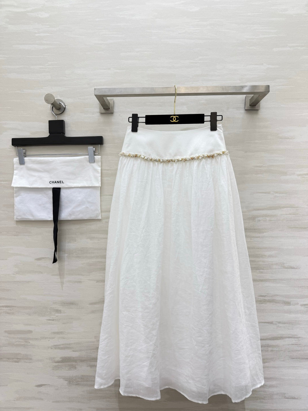 Chanel 2026 Midi Skirt Cotton-Linen 398795