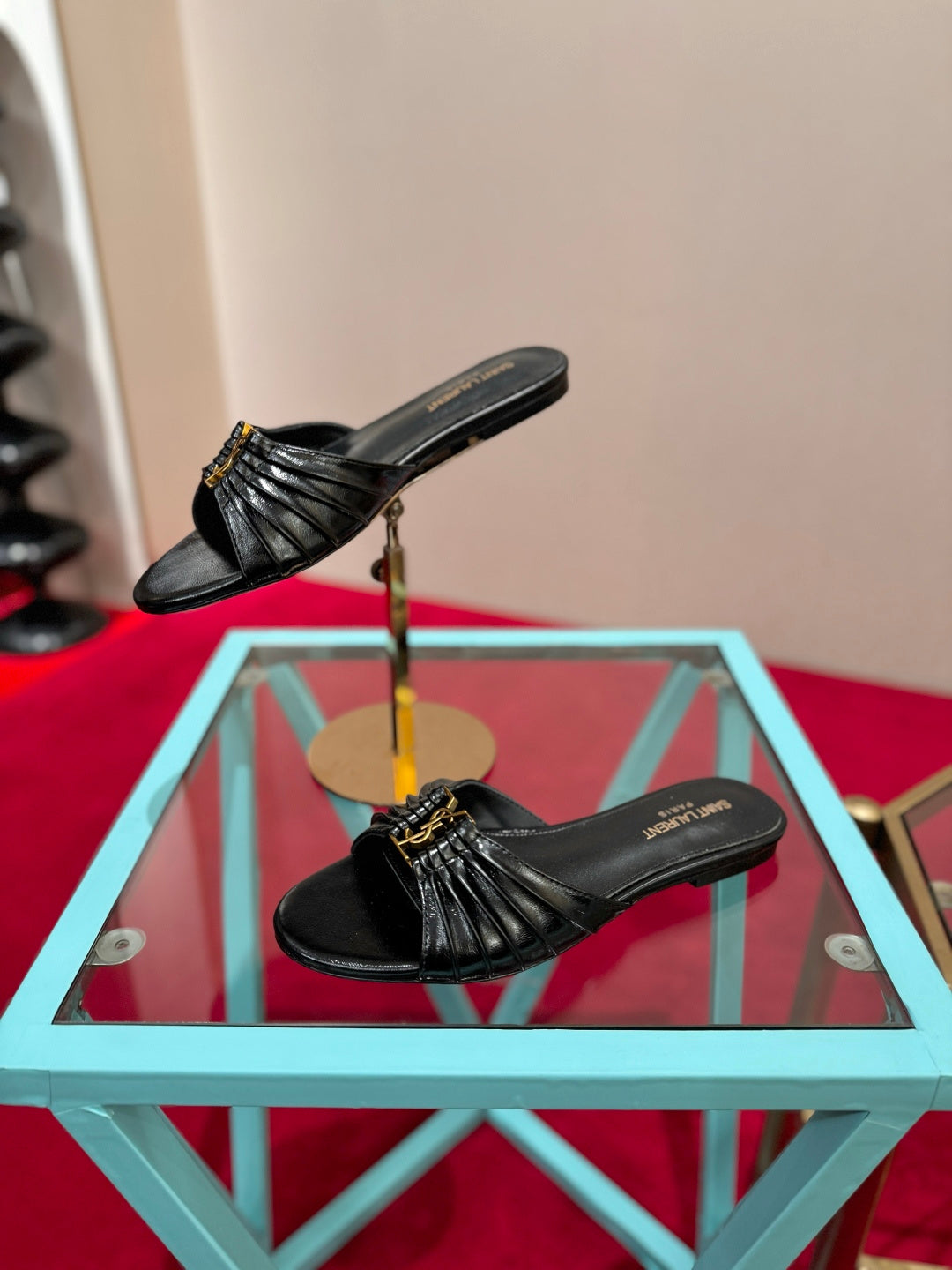 YSL 2026 Sandal Smooth Calfskin 925205