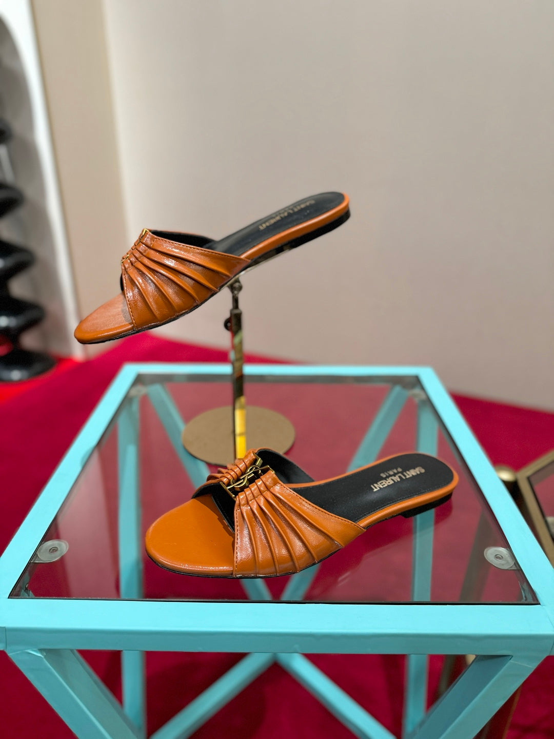 YSL 2026 Sandal Smooth Calfskin 925205