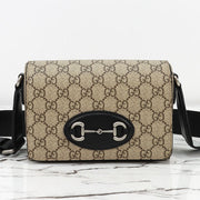 Gucci 2026 Horsebit 1955 Mini Bag 19cm Canvas Leather