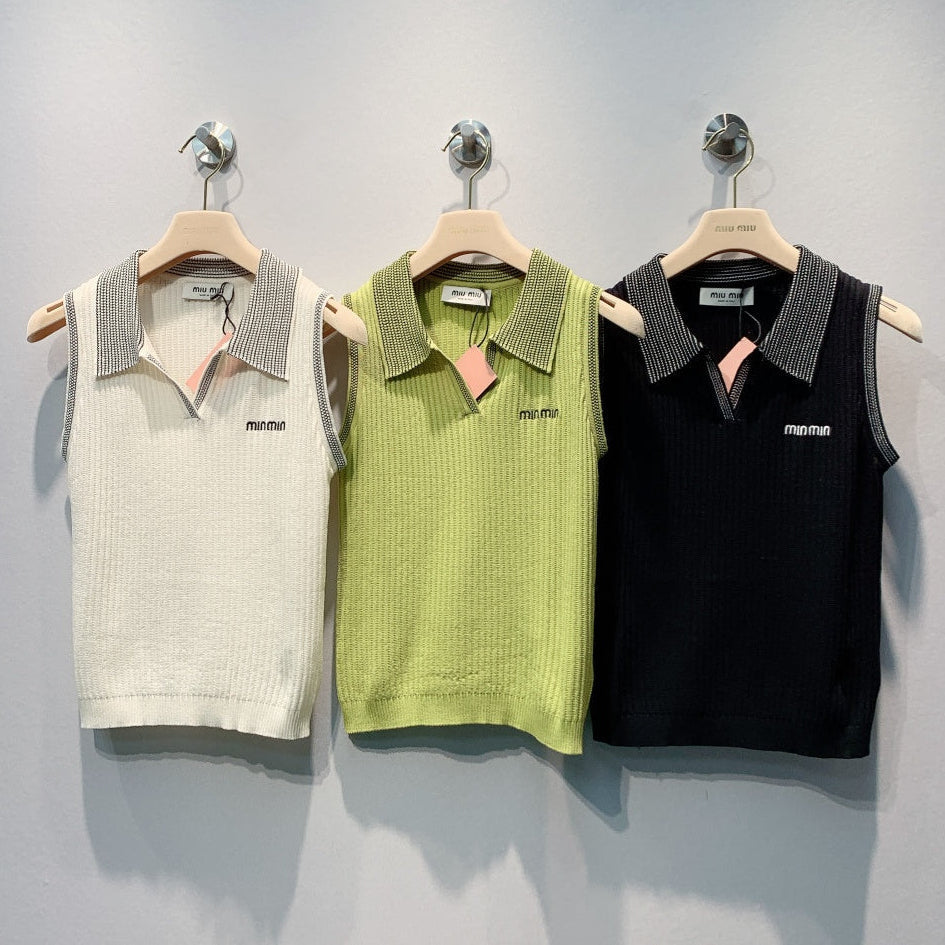 MiuMiu 2026 Knit Vest Wool 400348