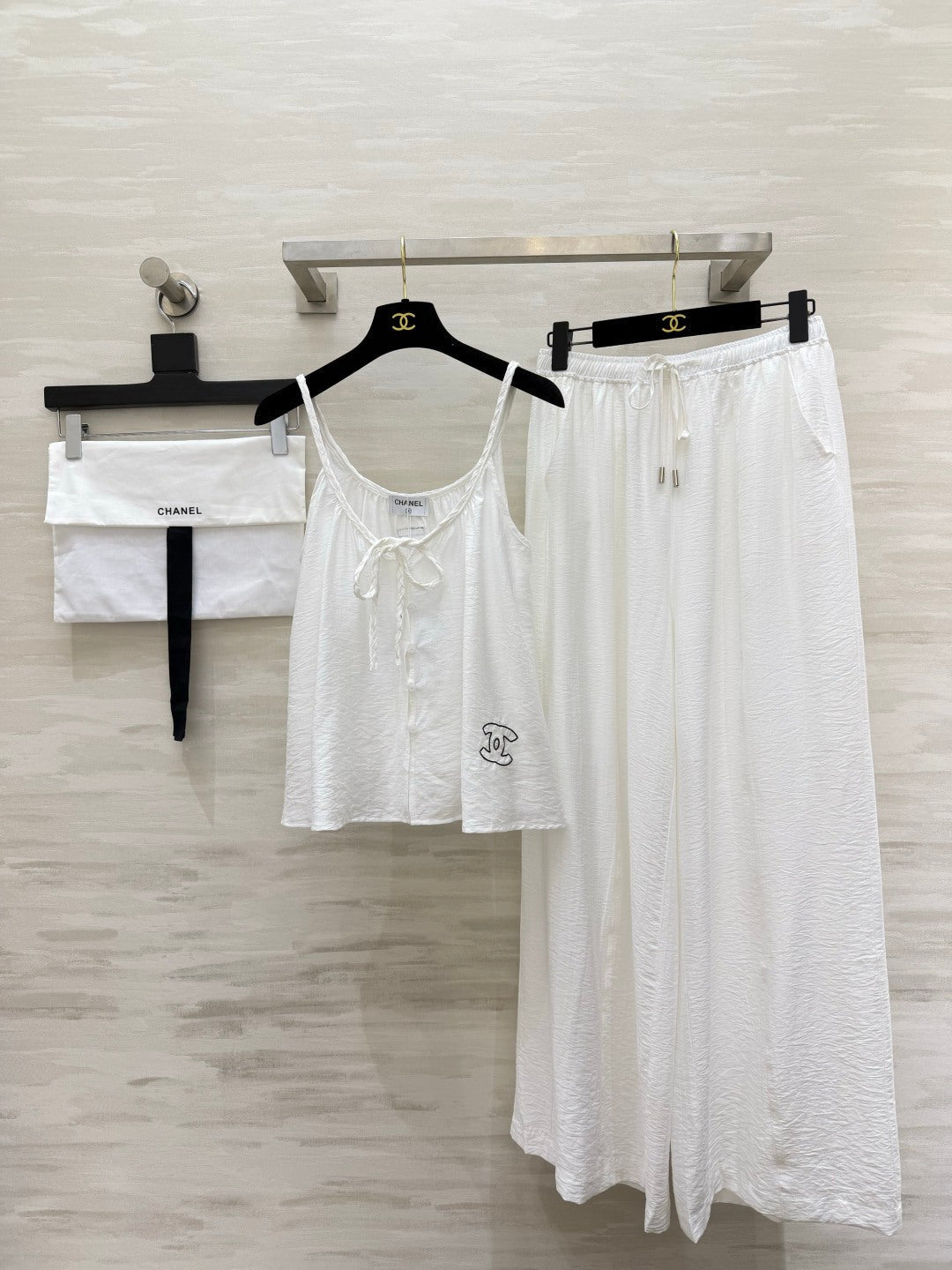 Chanel 2026 Long Pants and Tank Top Set Cotton 402473