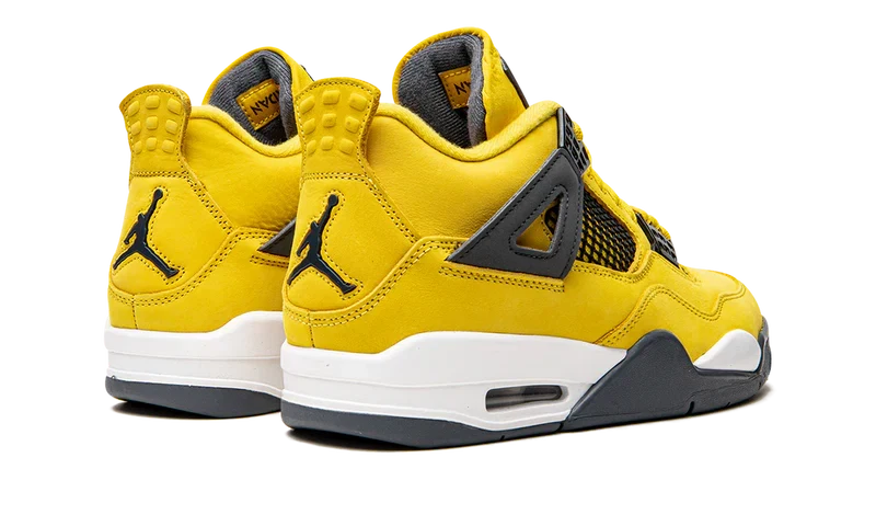 Nike Air Jordan 4 Yellow Black Suede 05