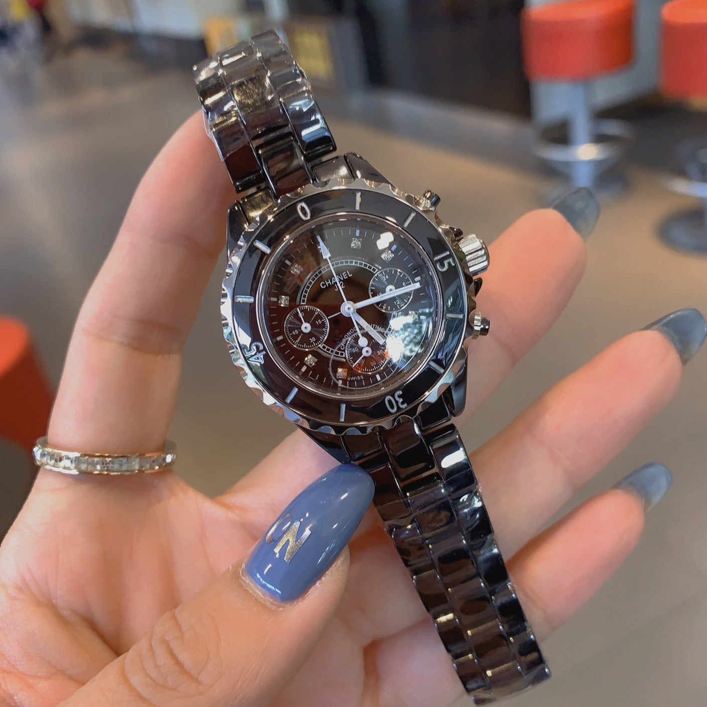 J12 BLACK CERAMIC 41MM CHRONOGRAPH
