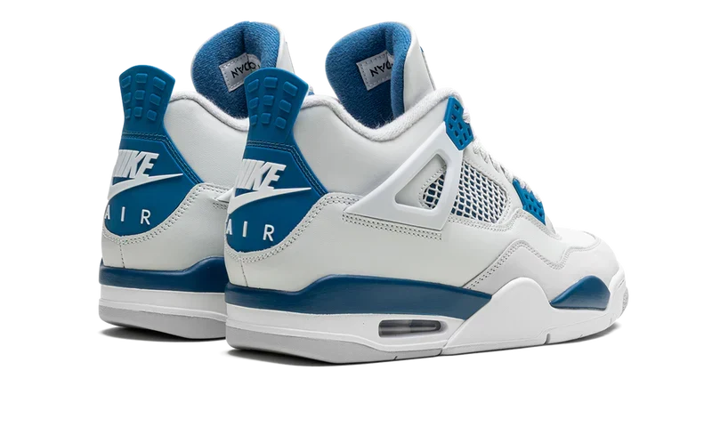 Nike Air Jordan 4 Military Blue White Suede