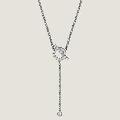 FINESSE SILVER DIAMOND NECKLACE