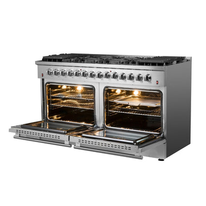 Forno FFSGS6156-60 Pro-Style 60″ Galiano Dual Fuel Gas Range