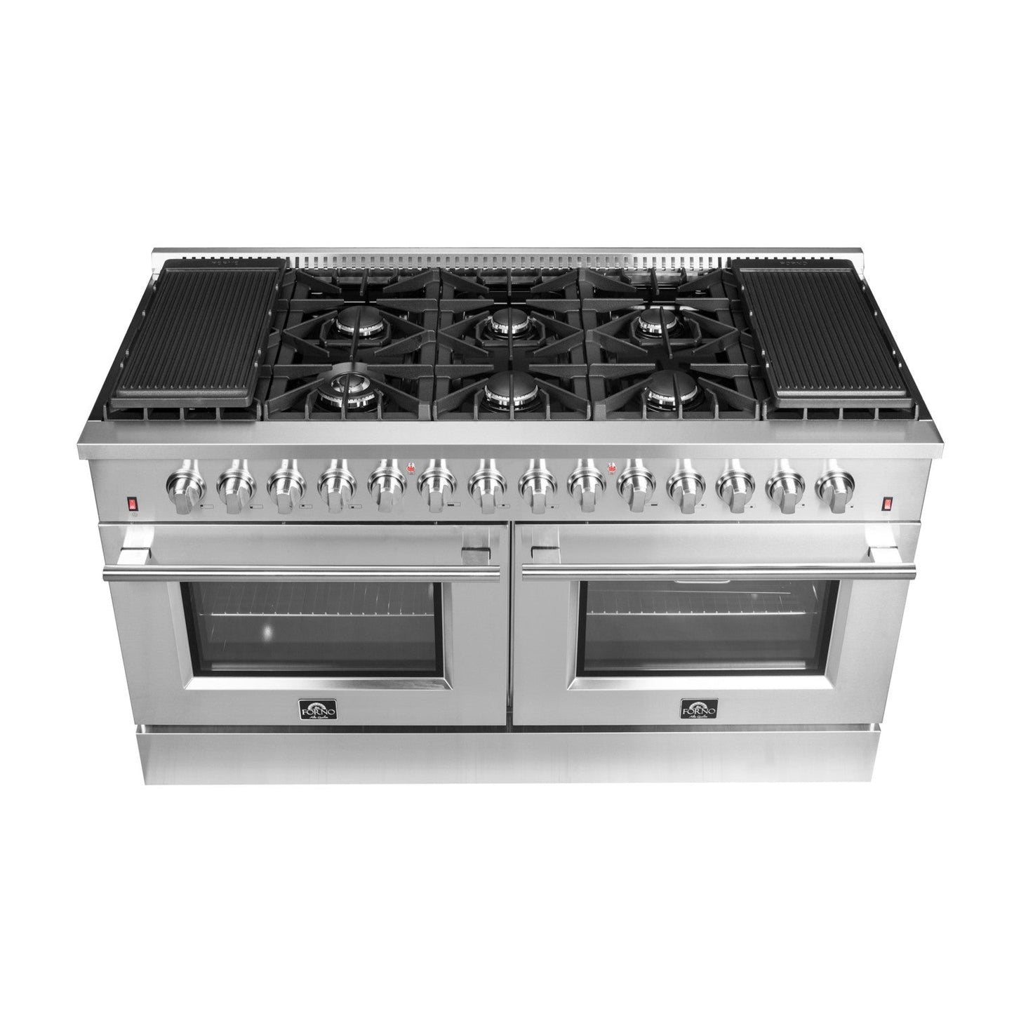 Forno FFSGS6156-60 Pro-Style 60″ Galiano Dual Fuel Gas Range
