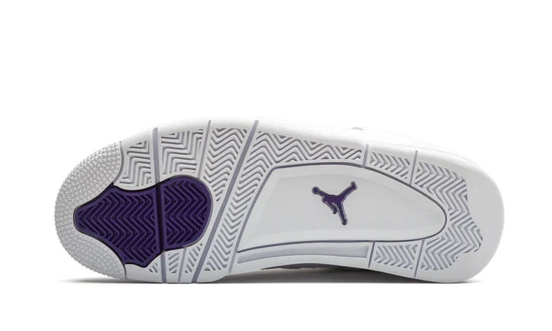 Nike Air Jordan 4 Retro White Purple Leather