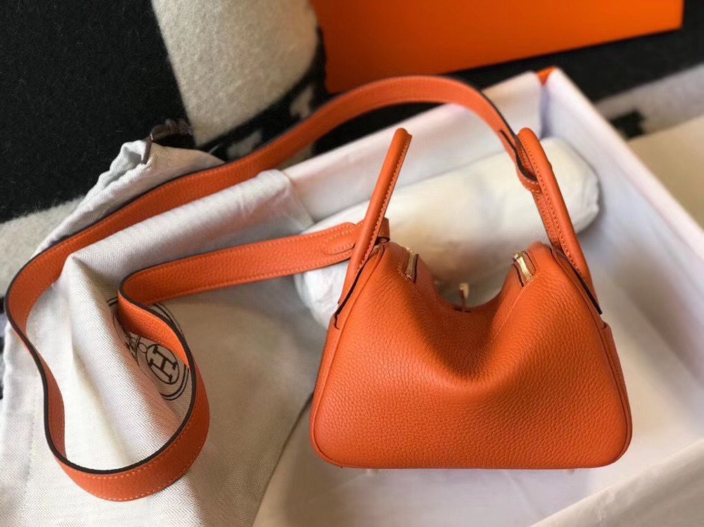 HM Mini Lindy 20cm Clemence Leather