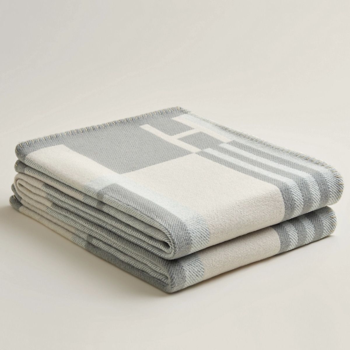 HM Ithaque Blanket Grey Wool Cashmere
