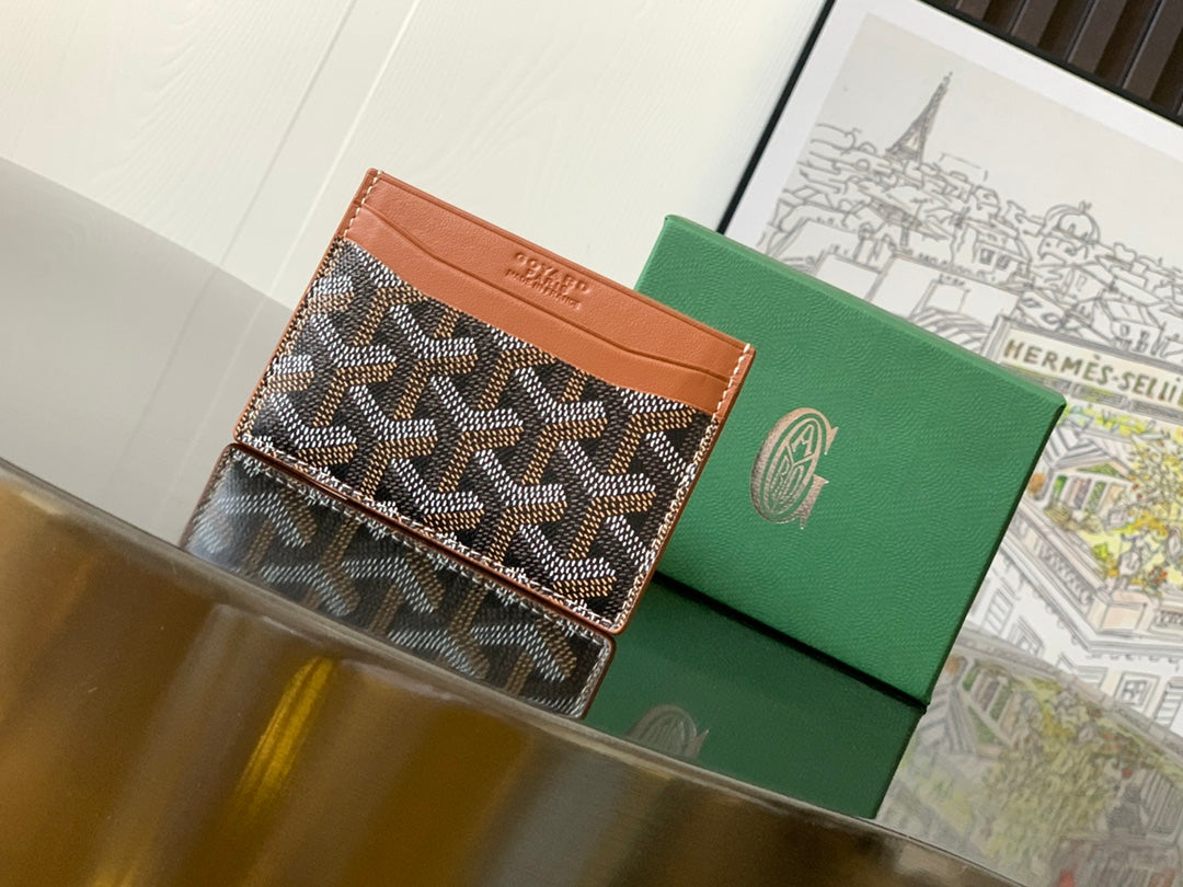 Goyard 2026 Saint-Sulpice Card Wallet Canvas Cowhide