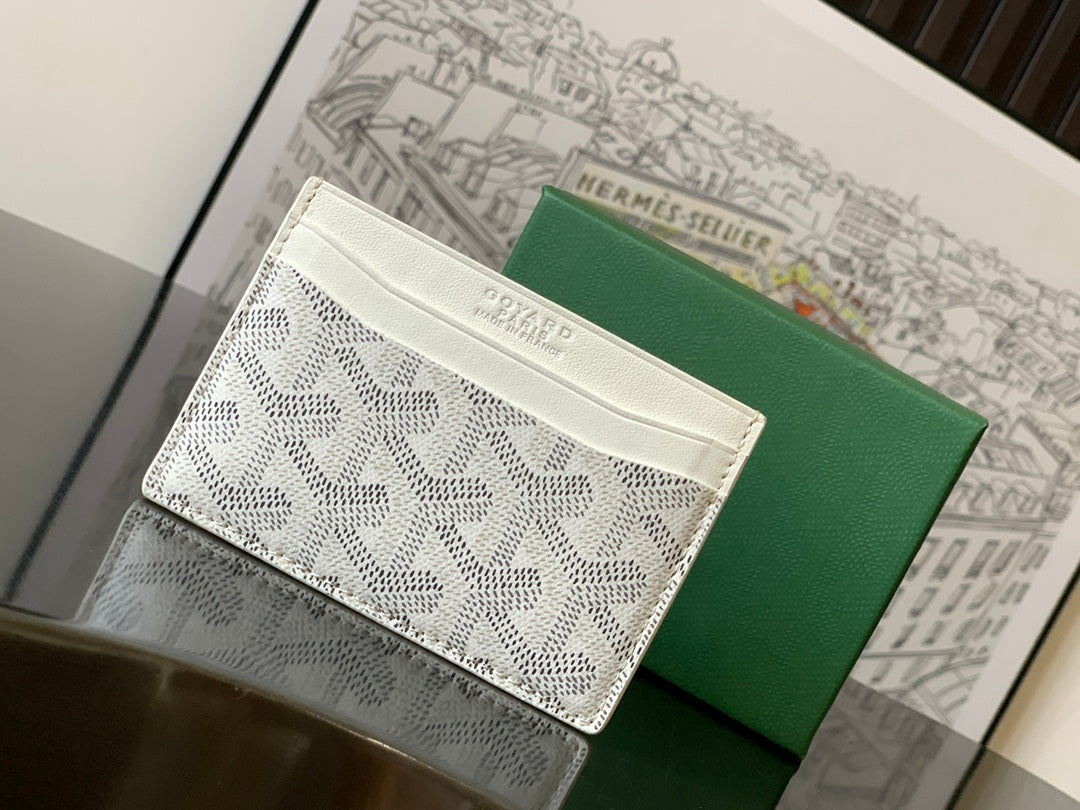 Goyard 2026 Saint-Sulpice Card Wallet Canvas Cowhide