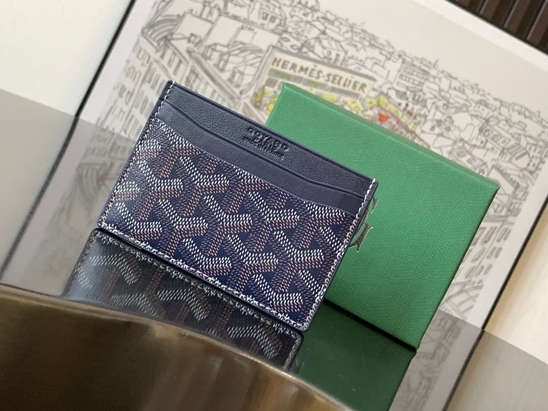 Goyard 2026 Saint-Sulpice Card Wallet Canvas Cowhide