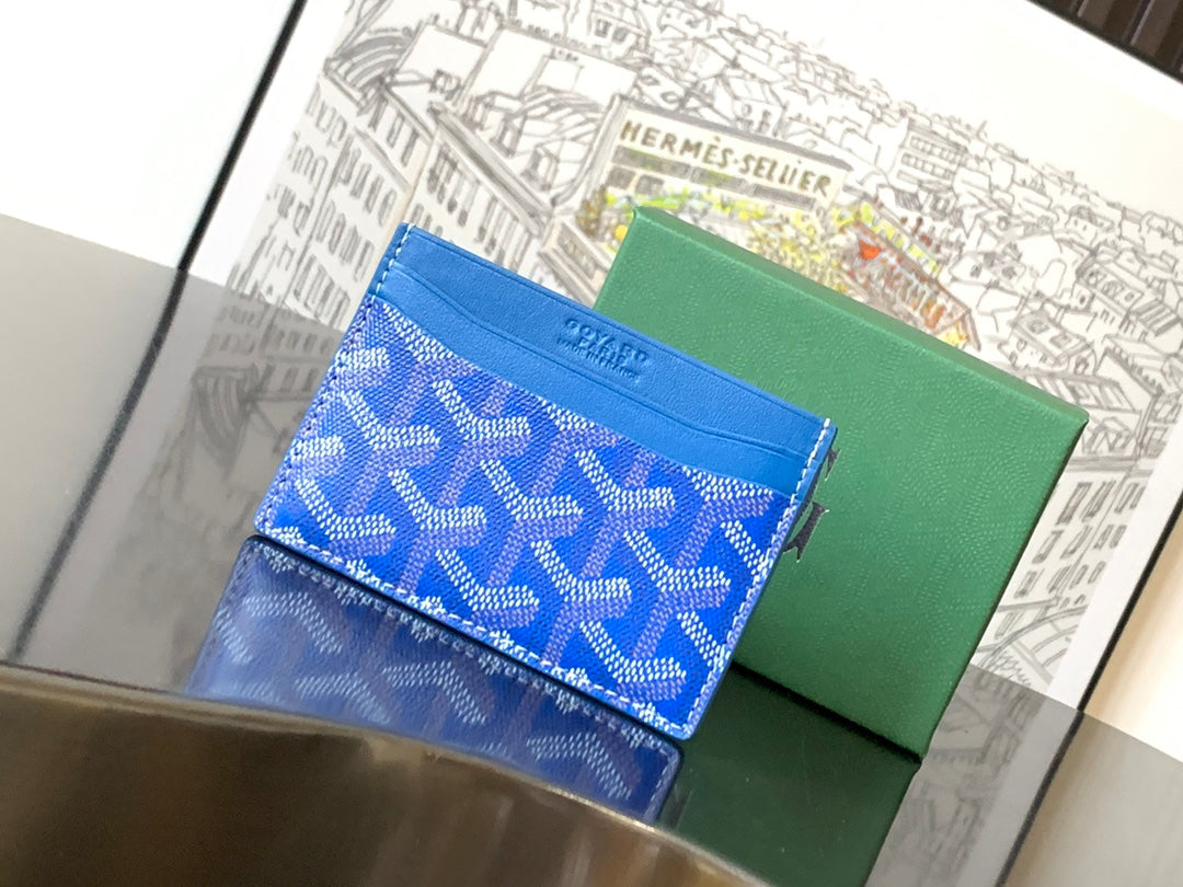 Goyard 2026 Saint-Sulpice Card Wallet Canvas Cowhide