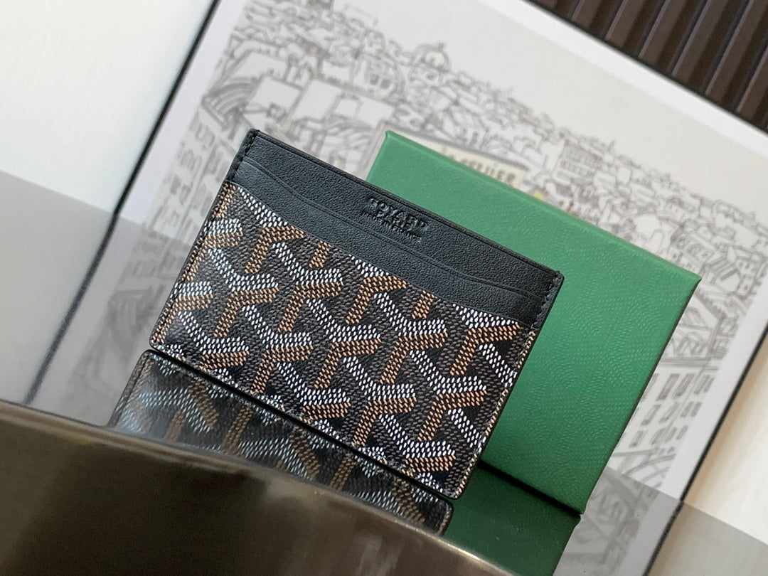 Goyard 2026 Saint-Sulpice Card Wallet Canvas Cowhide