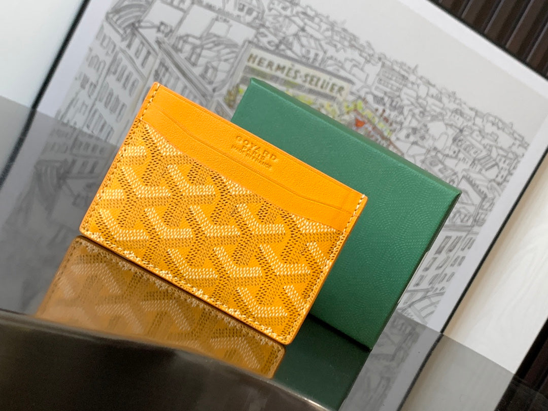 Goyard 2026 Saint-Sulpice Card Wallet Canvas Cowhide