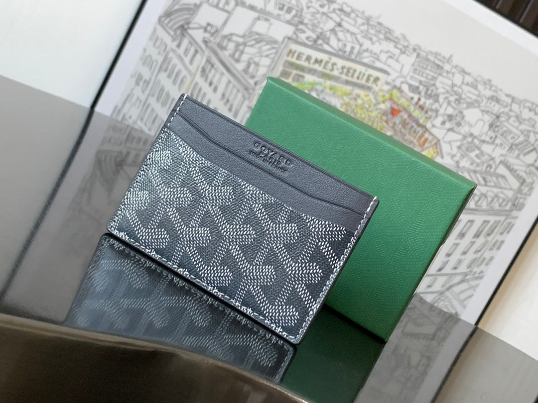 Goyard 2026 Saint-Sulpice Card Wallet Canvas Cowhide