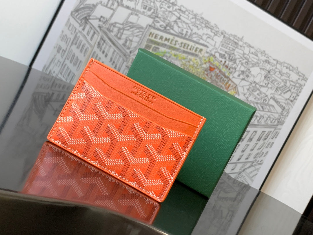 Goyard 2026 Saint-Sulpice Card Wallet Canvas Cowhide
