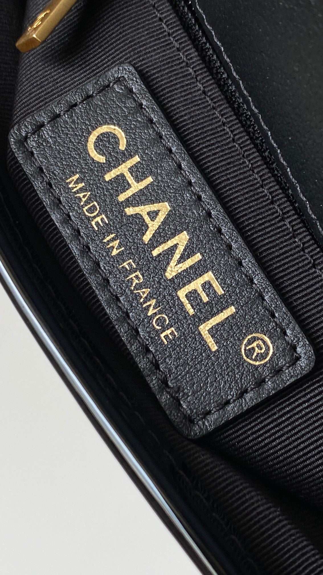 CC 2025 Medium Flap Bag  Black Patent Calfskin