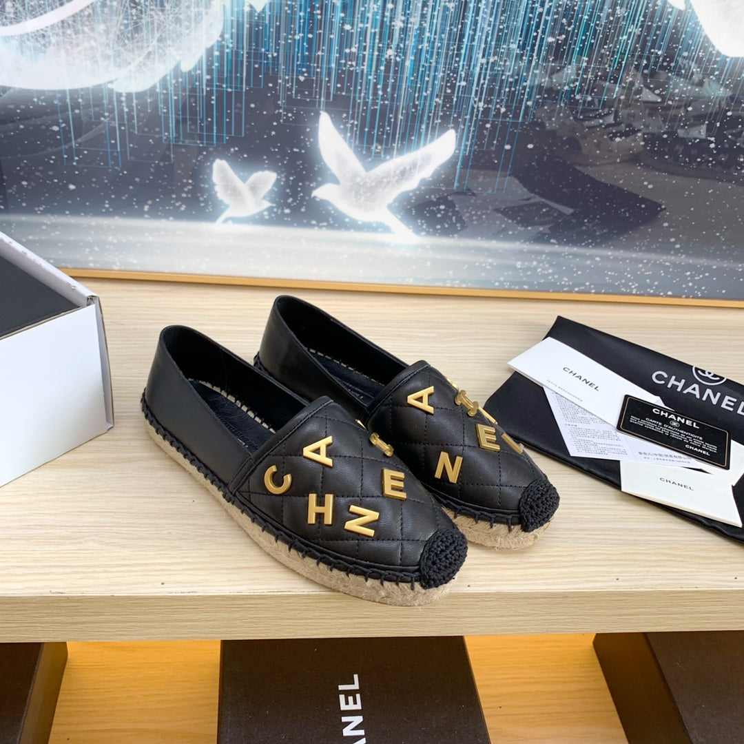 Chanel 2026 Summer Espadrille Shoes Patent Leather 825058