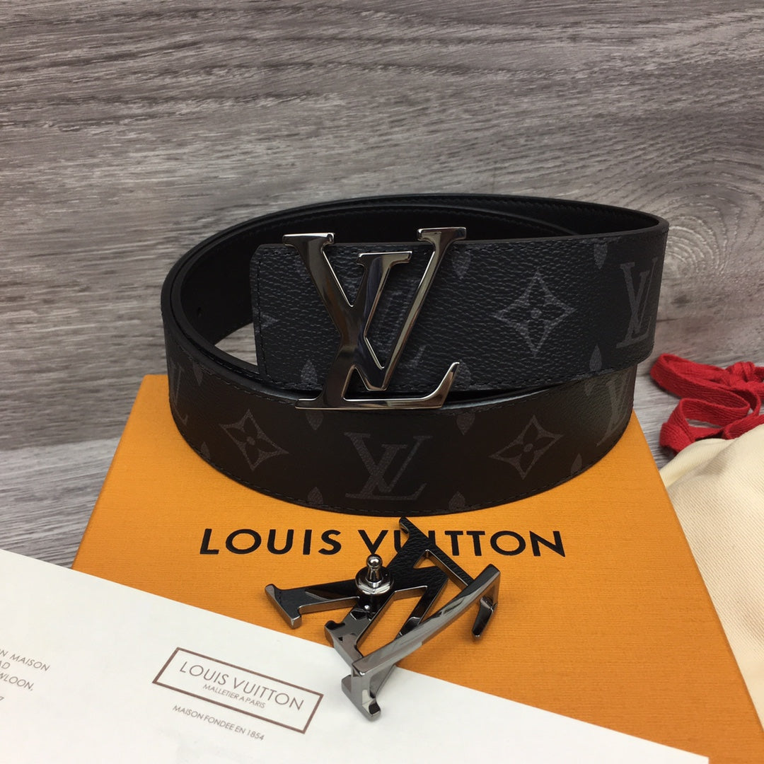 Louis Vuitton Belt Black Calfskin