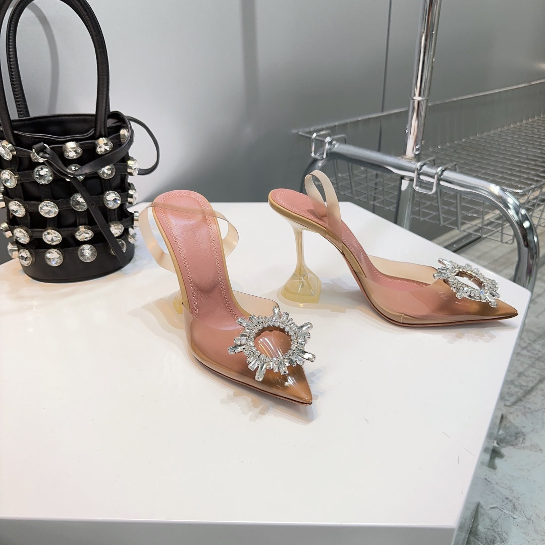 Amina & Muaddi 2025 Slingback PVC Sheepskin 505202