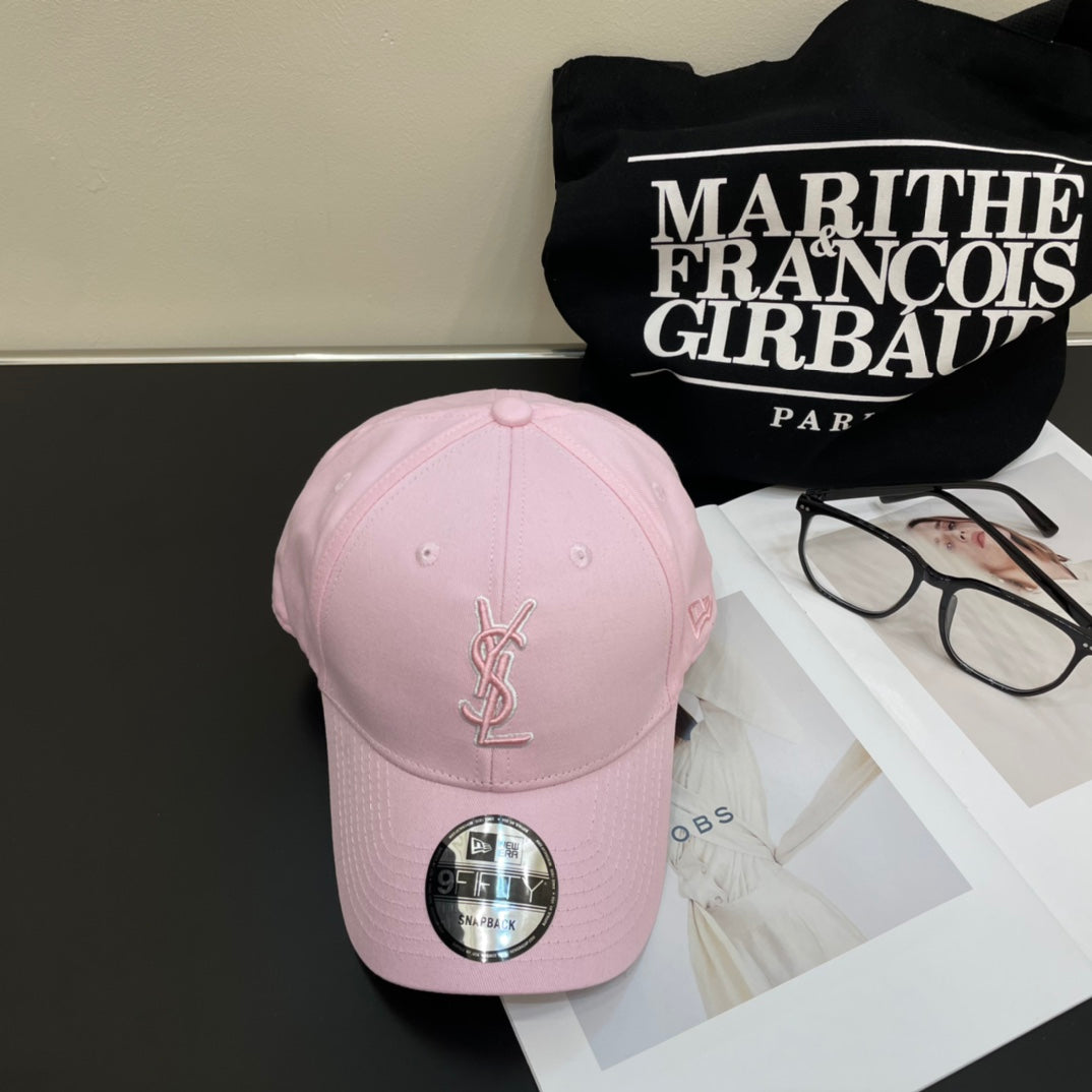 YSL Letter Embroidered Baseball Cap 295200
