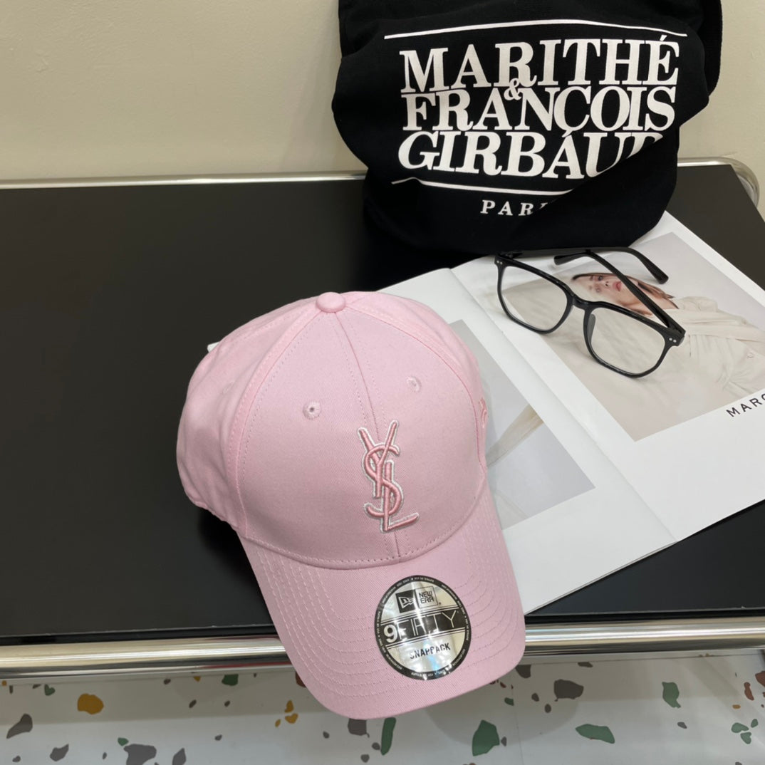 YSL Letter Embroidered Baseball Cap 295200