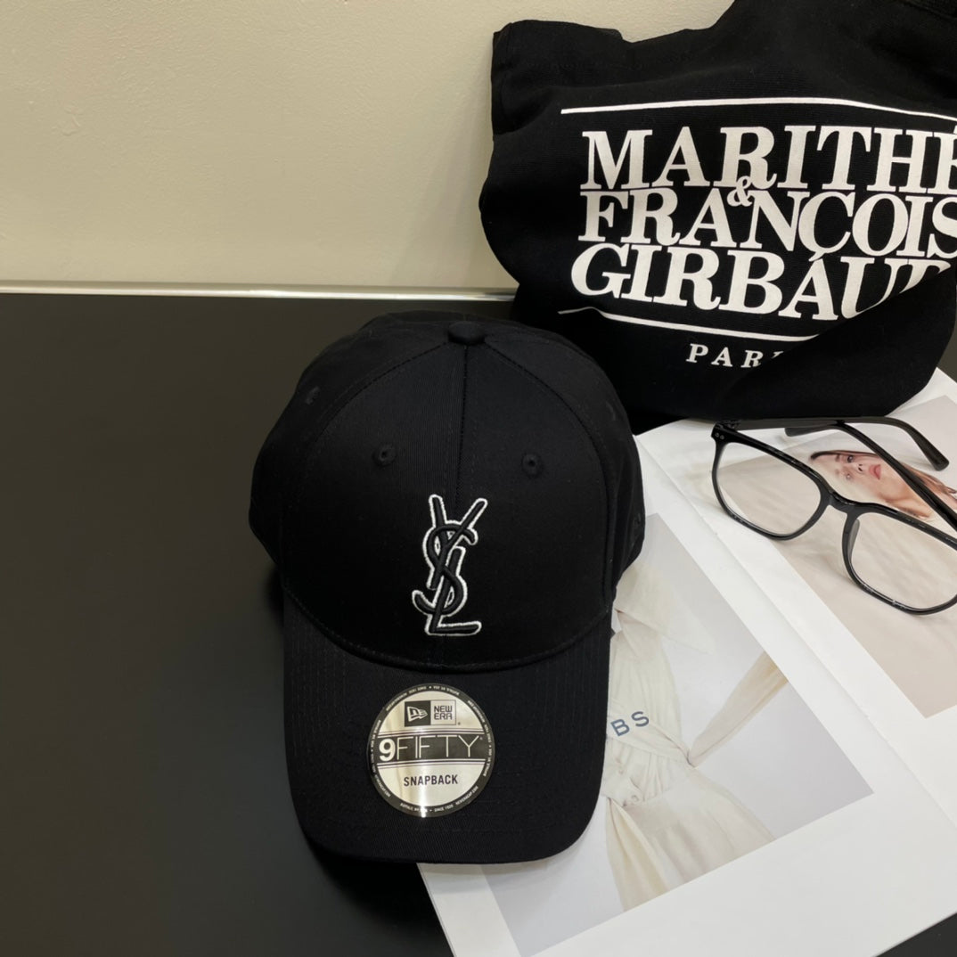 YSL Letter Embroidered Baseball Cap 295200