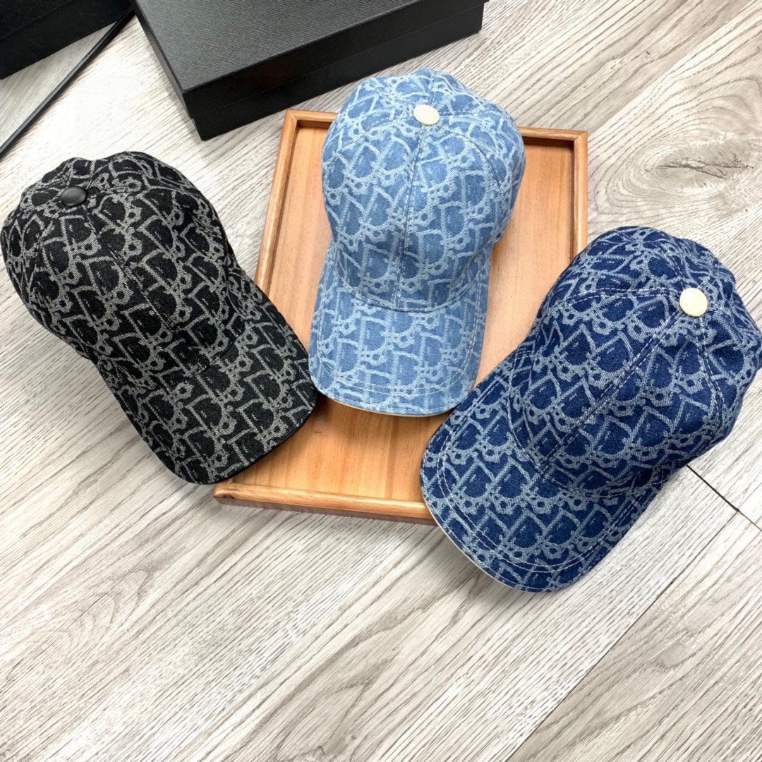 Dior Denim Oblique Hat Cotton 262219