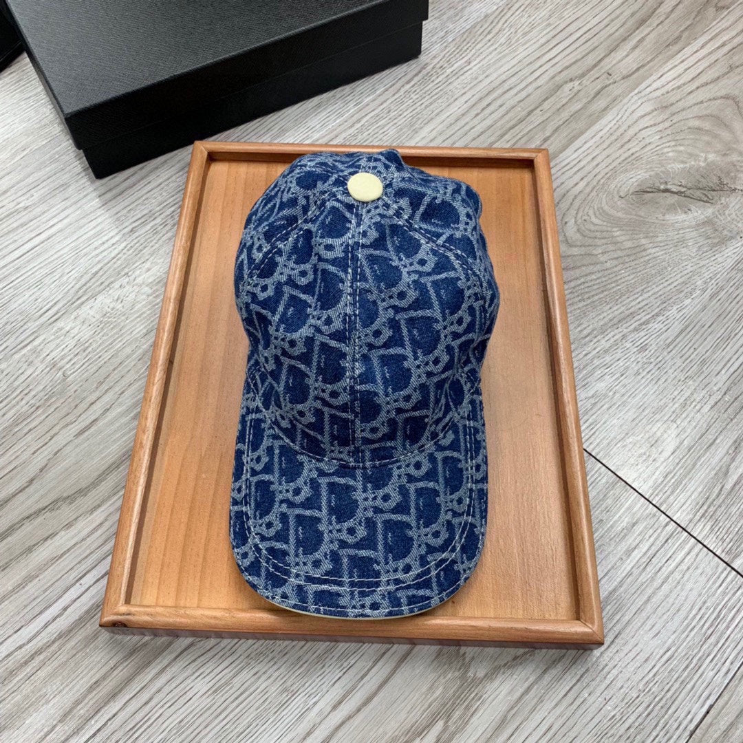 Dior Denim Oblique Hat Cotton 262219