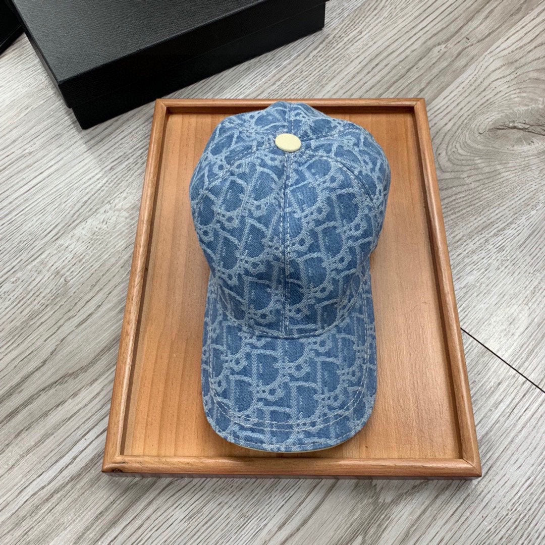 Dior Denim Oblique Hat Cotton 262219