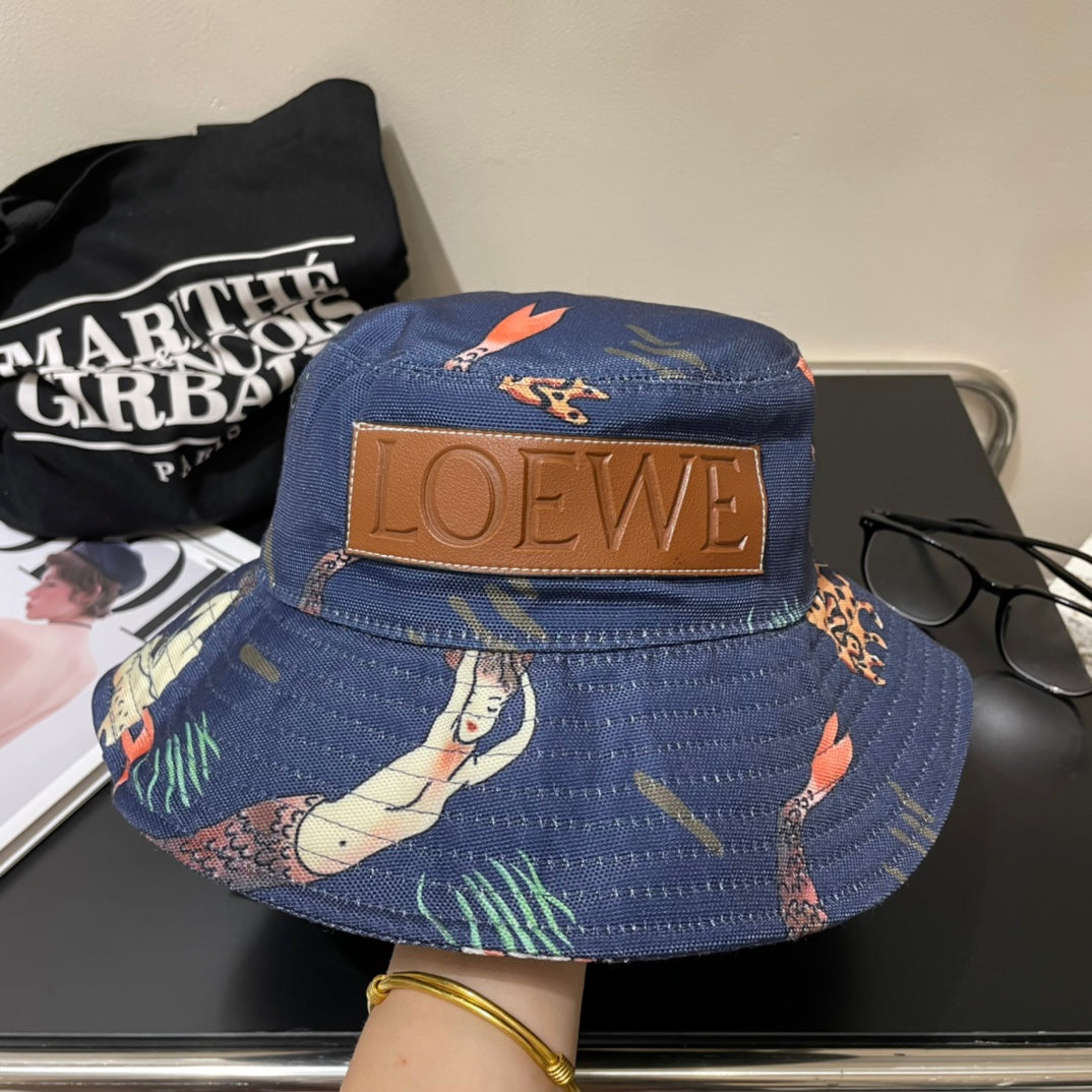 Loewe Paula's Ibiza Bucket Hat With Striking Print 291872