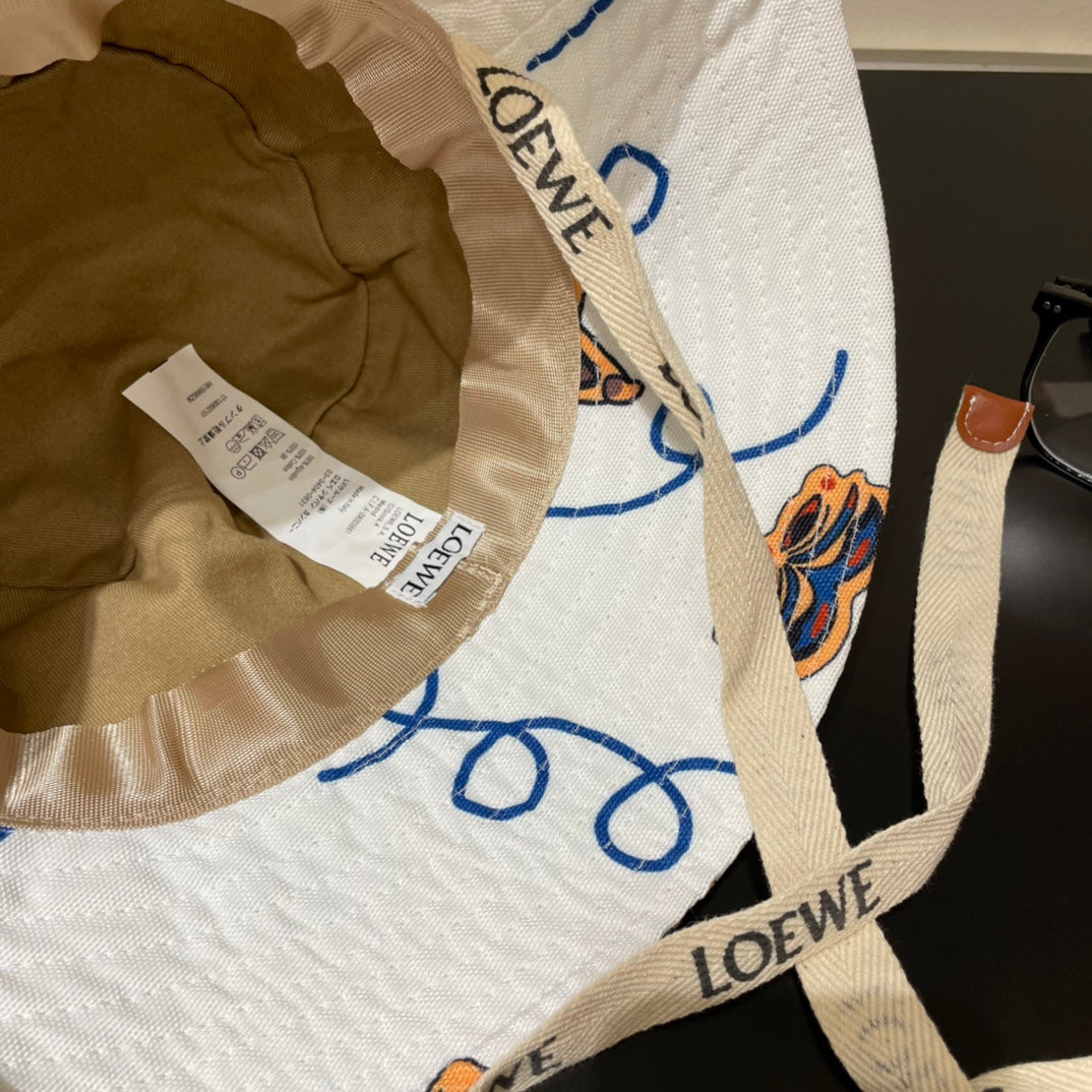Loewe Paula's Ibiza Bucket Hat With Striking Print 291872
